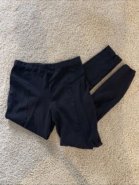 Chelsea & Theodore Black Elastic Waist Leggings EUC